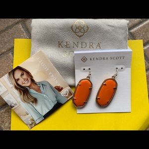 Kendra Scott Elle earrings (orange)